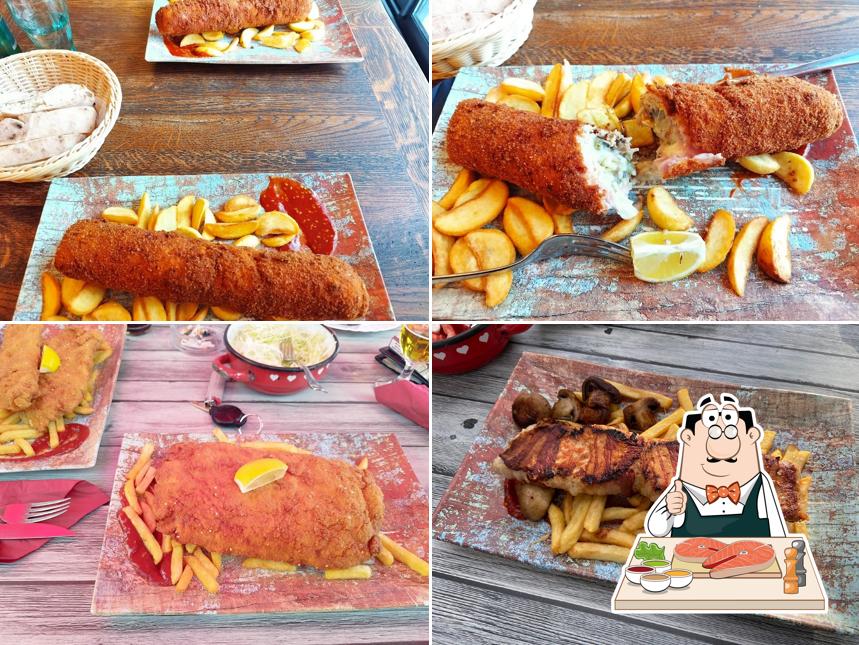 Fish and chips al Pizzeria Novi Saloon