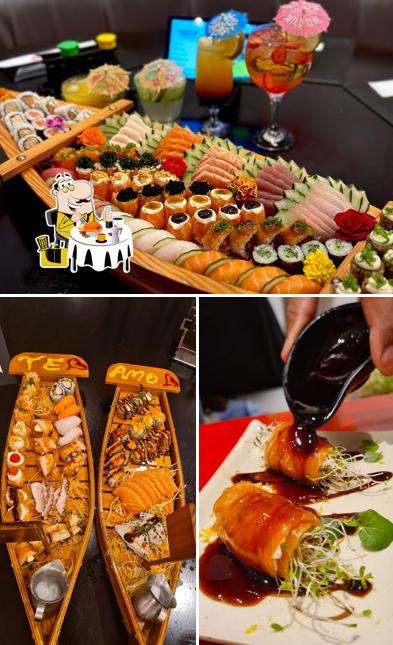 Entre diferentes coisas, comida e bebida podem ser encontrados no Takai Maxi Shopping Jundiaí