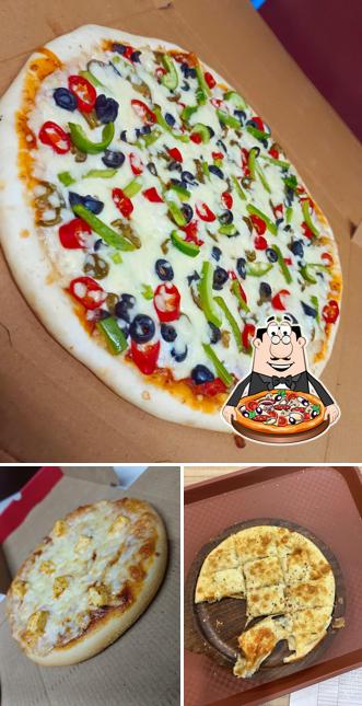 Pick different types of pizza