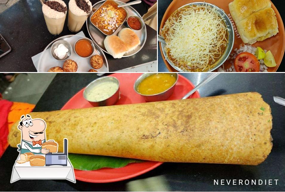 Garlic bread at Cafe Durga