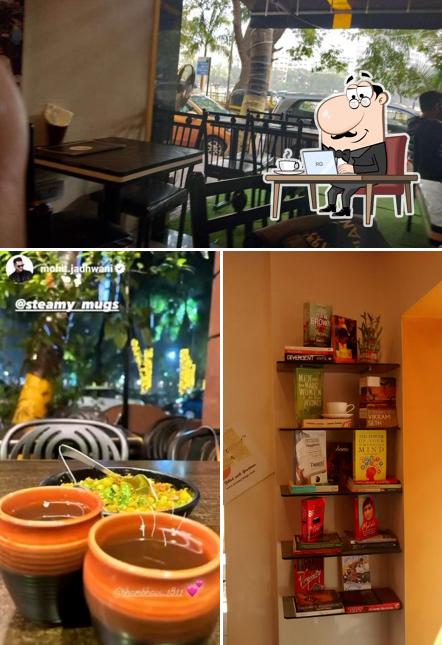 The interior of Steamy Mugs