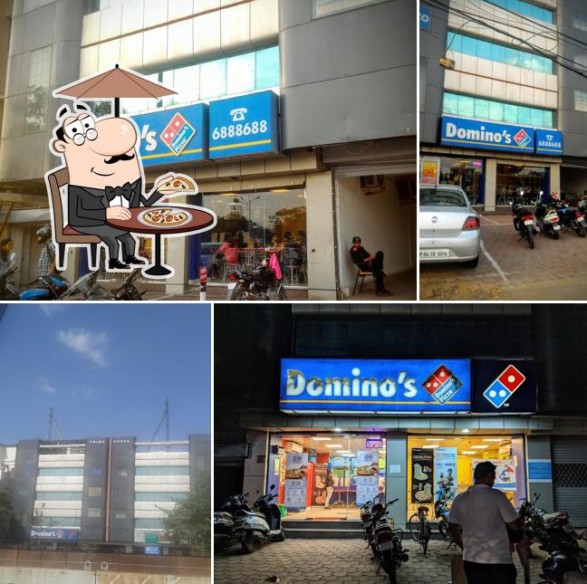 The exterior of Domino's Pizza Vijay Nagar, Indore, Madhya Pradesh