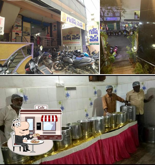 The exterior of Ganesh Mess