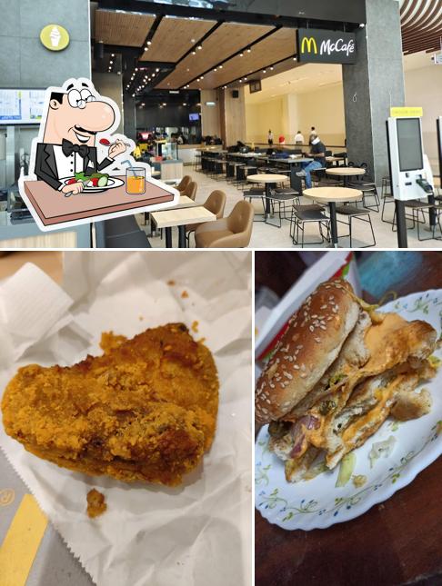 The image of McDonald's’s food and interior