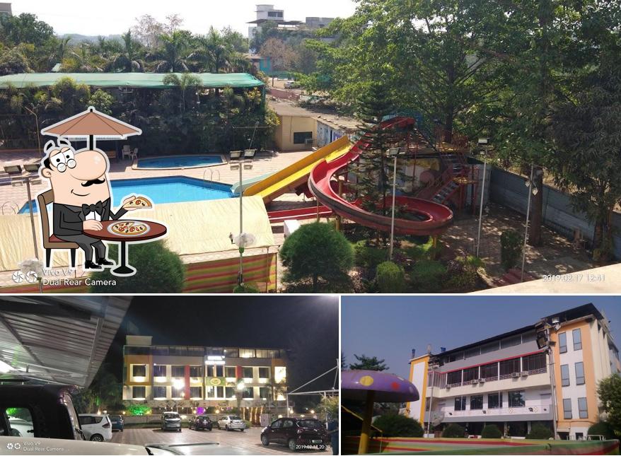 You can get some fresh air outside Nisarg Garden Resort