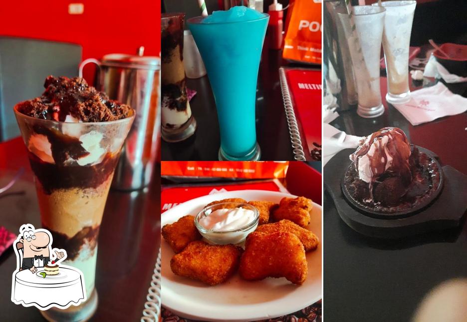 Melting Mouth Cafe provides a number of desserts