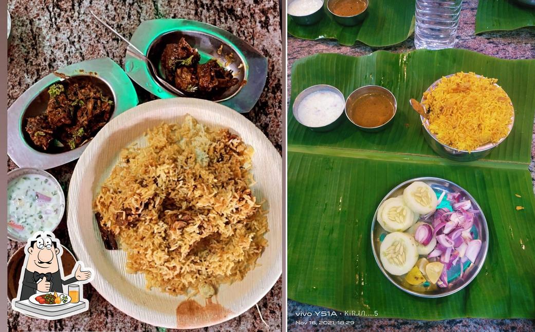 Meals at RV's Biryani mane