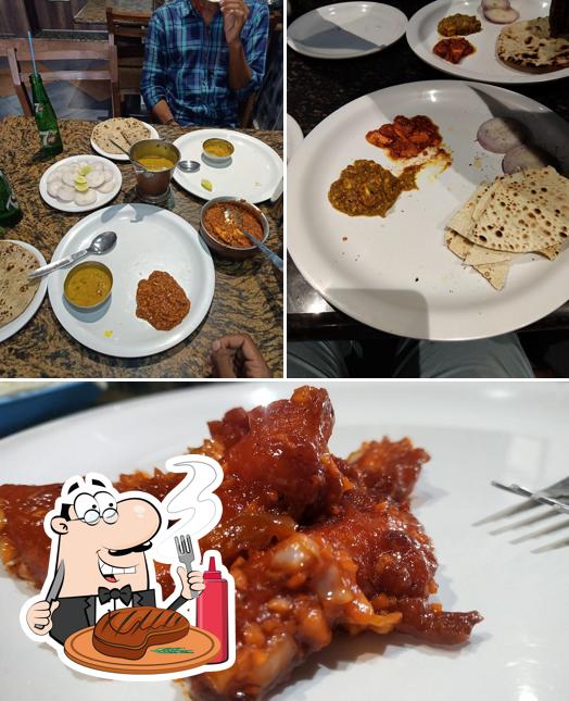 Order meat dishes at Radhe Krishna Resturant