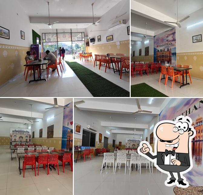 The interior of SHRI NATH RESTAURANT Pure Veg Best Rajasthani Gujrati Punjabi Best for Groups under Rs.200