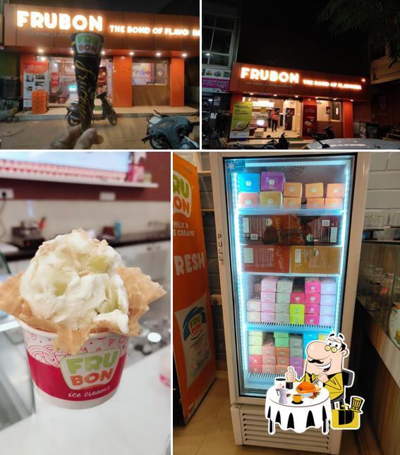 Among various things one can find food and exterior at FruBon Ice cream Concepts