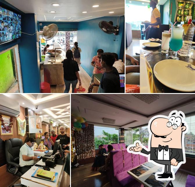 The interior of D Bapi Biriyani Sodepur Biryani Restaurant in Sodepur Kolkata