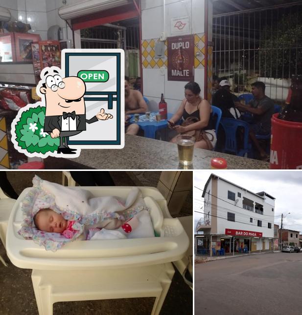 O exterior do Bar do Magá