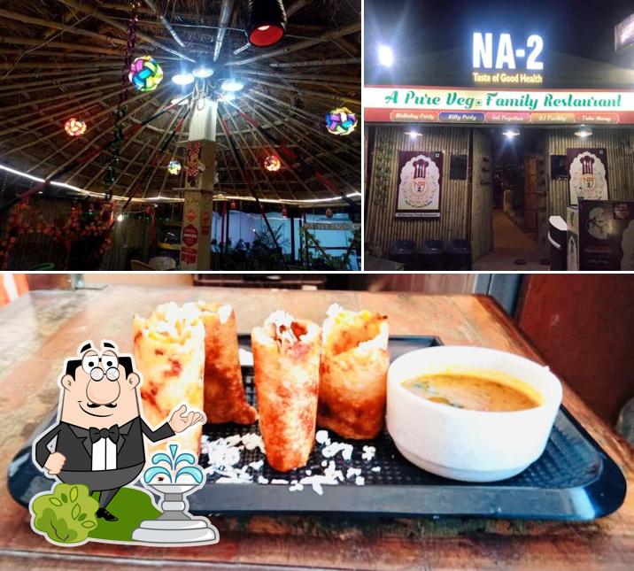 Check out the photo showing exterior and food at Raise & Rise Restaurant