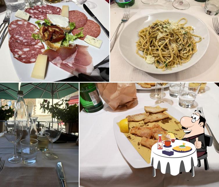 Piatto di formaggi al Osteria La Cantinella