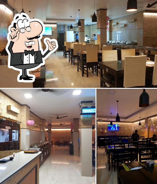 The interior of Deliciaa Restaurant