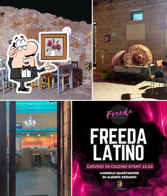 Gli interni di Freeda Drink&Dreams