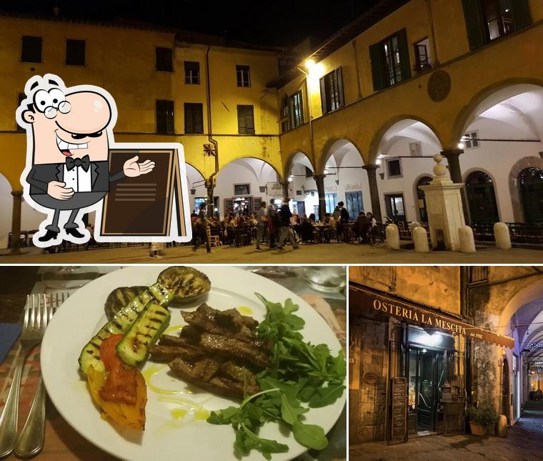 Questa è la foto che mostra la esterno e cibo di Osteria La Mescita