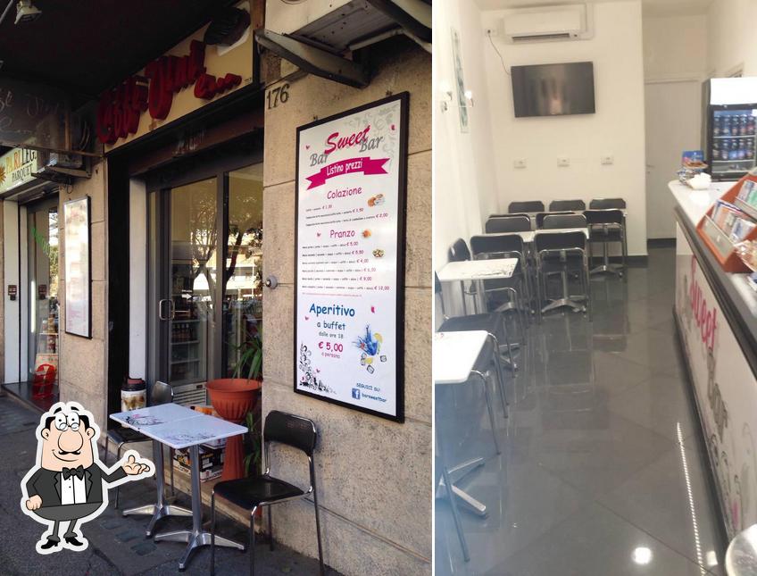 Gli interni di Sweet Bar