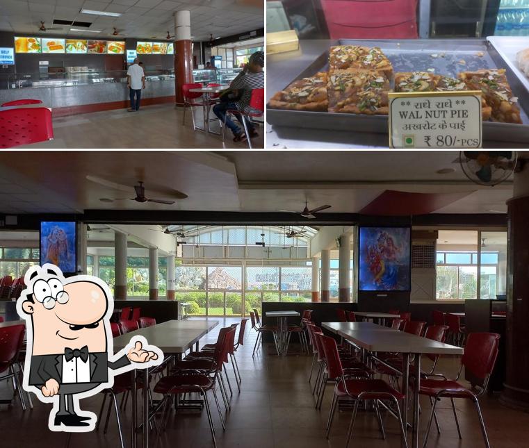 Among various things one can find interior and food at Prem mandir