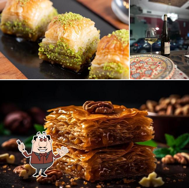 Wadi Rum Cucina Libanese "La nostra cucina offre piatti autentici, con opzioni speciali per vegani e celiaci". si caratterizza per la cibo e vino