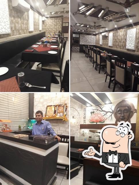 The interior of Satvik Restaurant