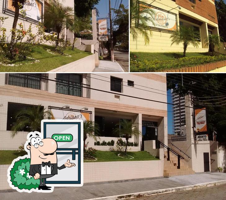 O exterior do Adriano's Restaurante