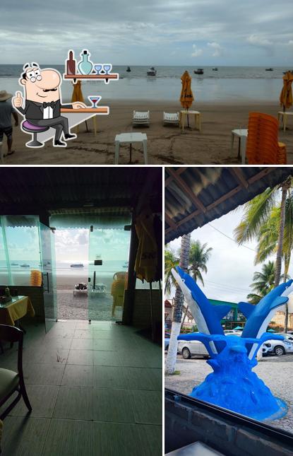 Esta é a imagem ilustrando interior e exterior no Maragolfinho Restaurante