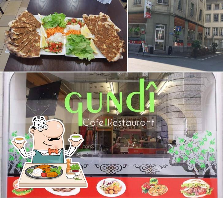 La cibo e esterno del ristorante