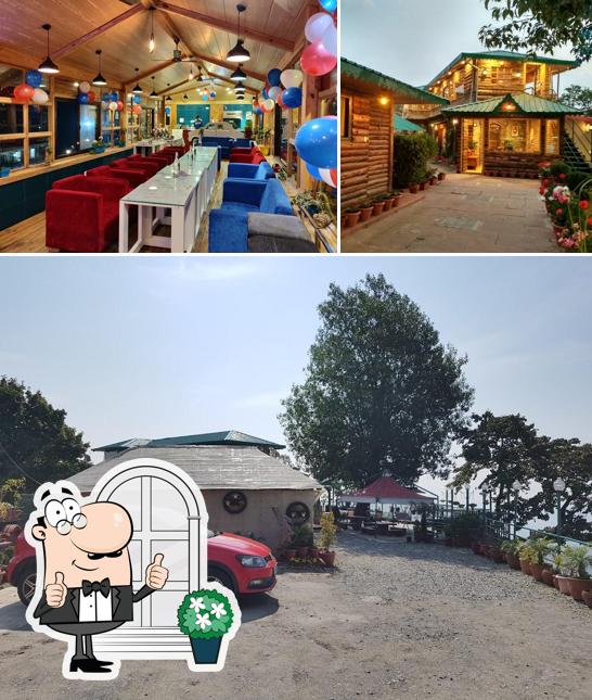 This is the image depicting exterior and food at The Halfway Cafe