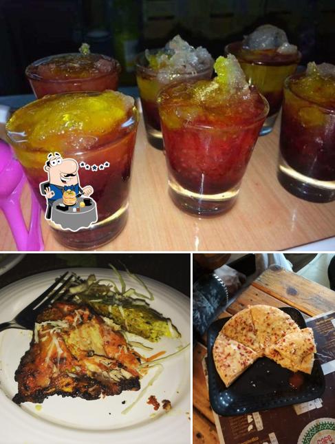 The restaurant's food and alcohol