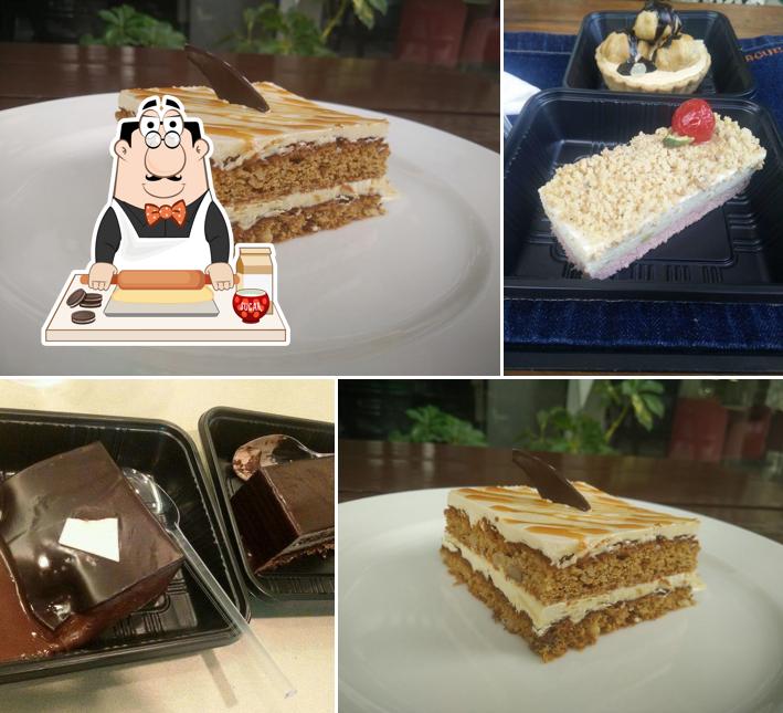 Caramel offers a variety of sweet dishes