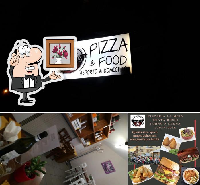 Gli interni di Pizzeria La Meja