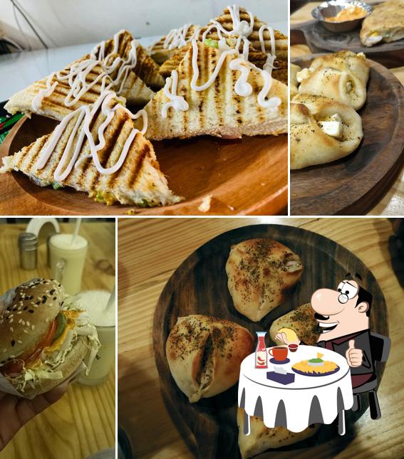 Try out a burger at Garrick cafe