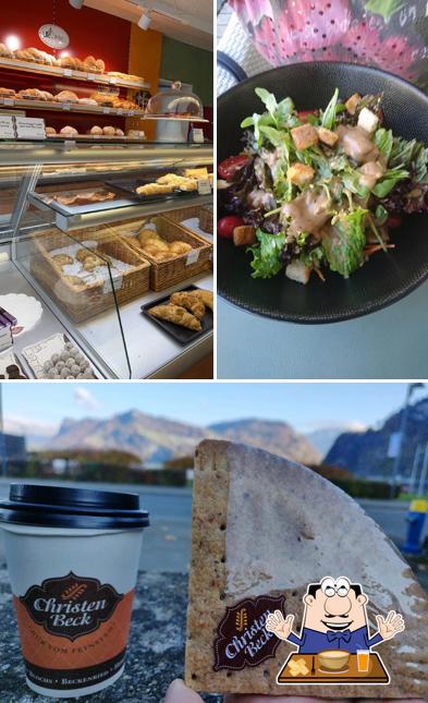 Dai un’occhiata alla foto che raffigura la cibo e birra di Christen Beck