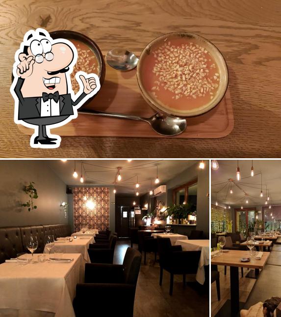 Osteria Moderna si caratterizza per la interni e cibo