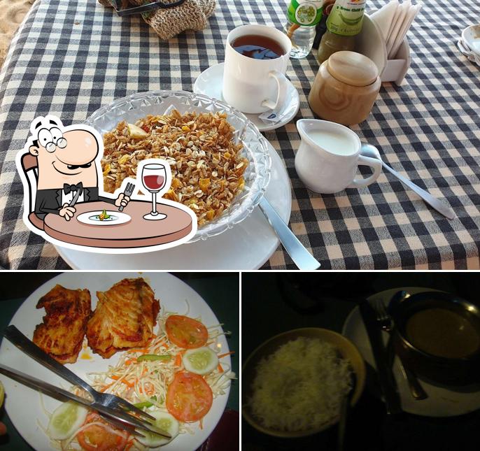 Food at Dommat Beach Shack