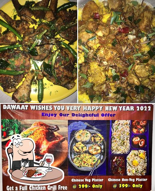Get meat dishes at Hotel Daawat