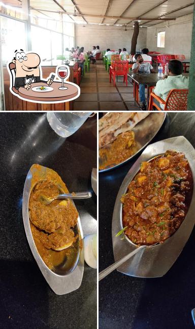 MAHESHWARI HOTEL & DHABA (YADAIAH HOTEL) Veg & Non-veg (Breakfast, Lunch & Dinner ) CHICKEN DUM BIRYANI & TANDOORI ROTI is distinguished by food and interior