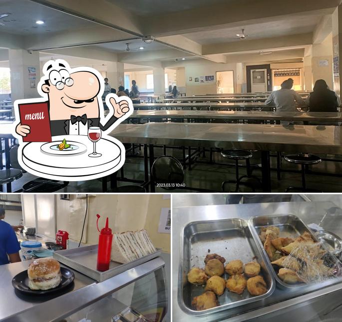 Check out the image displaying food and interior at PCCOE Canteen