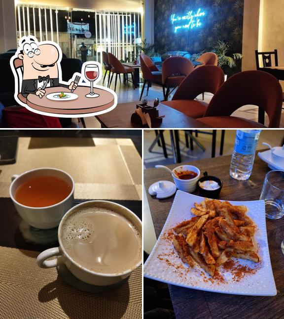 The image of food and interior at Volga's Kitchen
