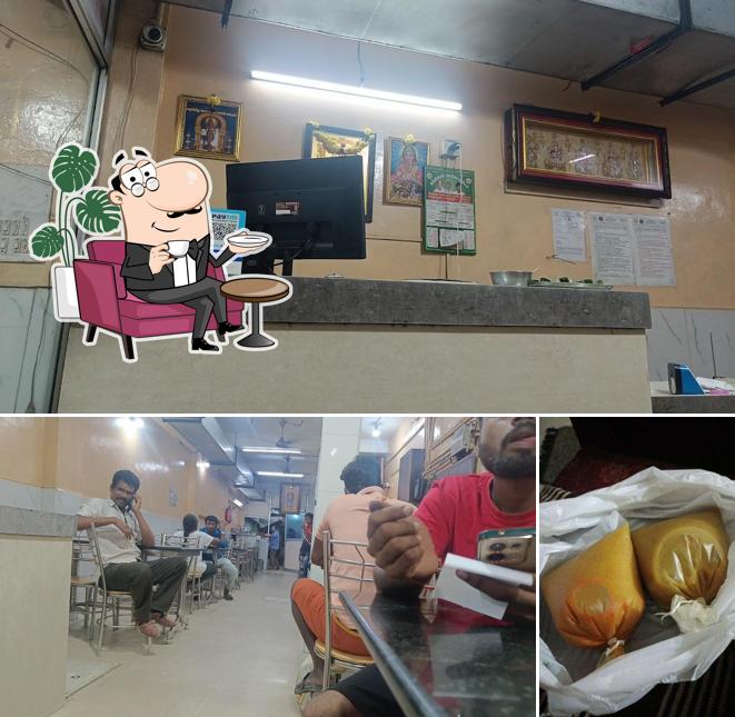 The interior of Alagappa chettinadu Restaurant