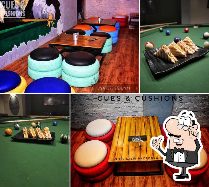 Cafe cues and cushions