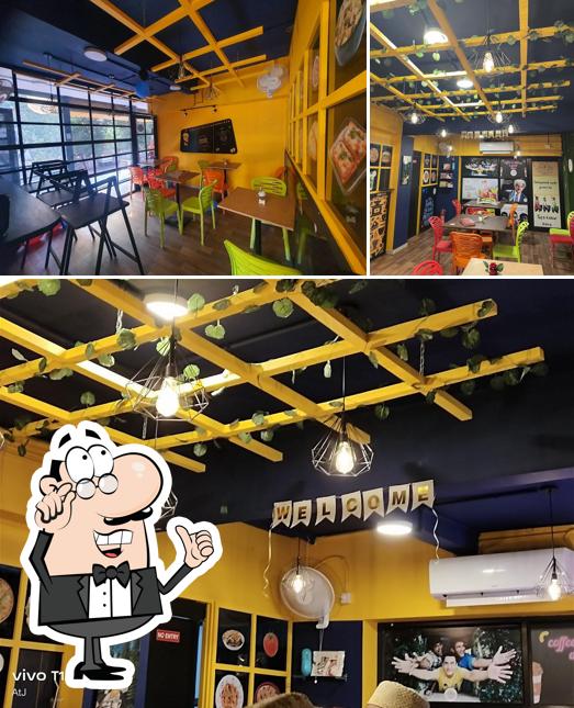 The interior of All Izz Well Cafe