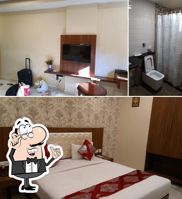 The interior of Hotel Mahalakshmi Residency