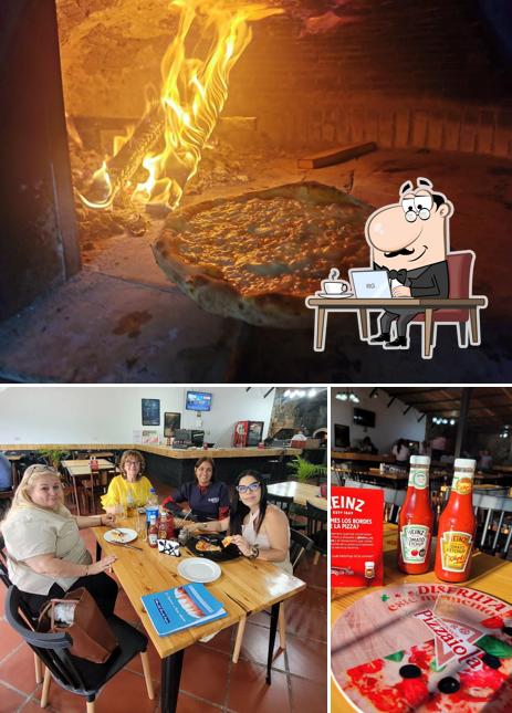 Gli interni di La pizzaiola