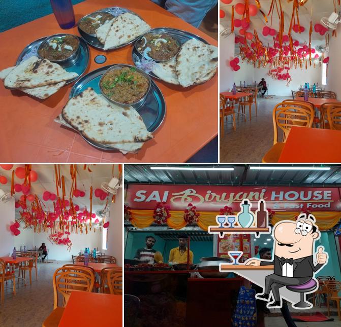 The interior of Sai Biryani Fast Food & Restaurant