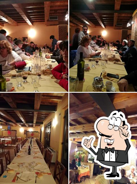 Gli interni di Antica Trattoria da Bruna