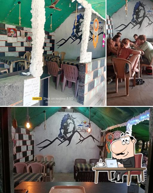 The interior of Shiva cafe
