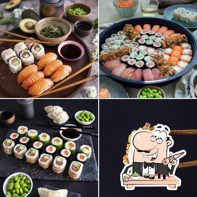 Scegli le diverse opzioni di sushi