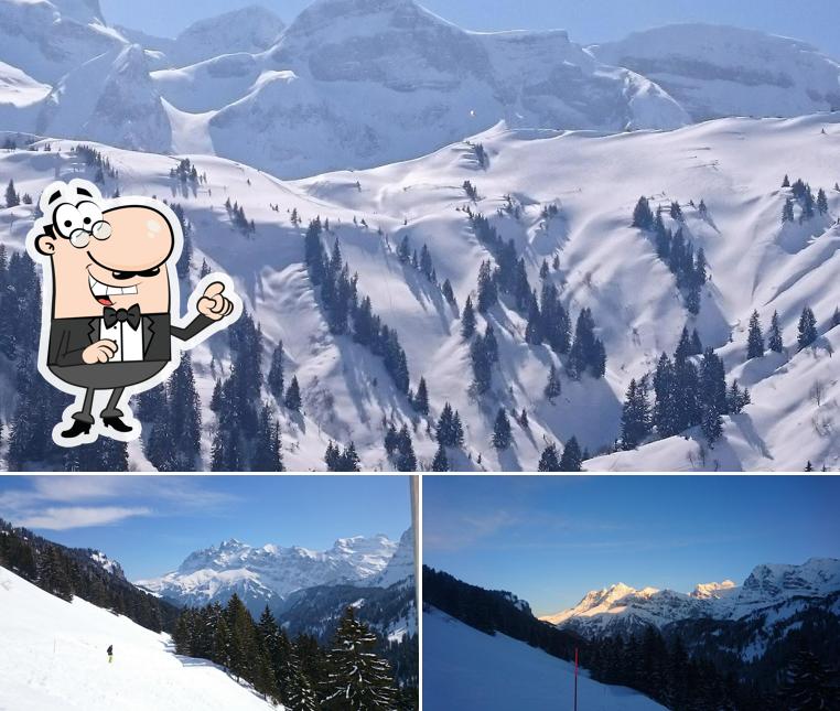 Gli esterni di Restaurant les Clavets